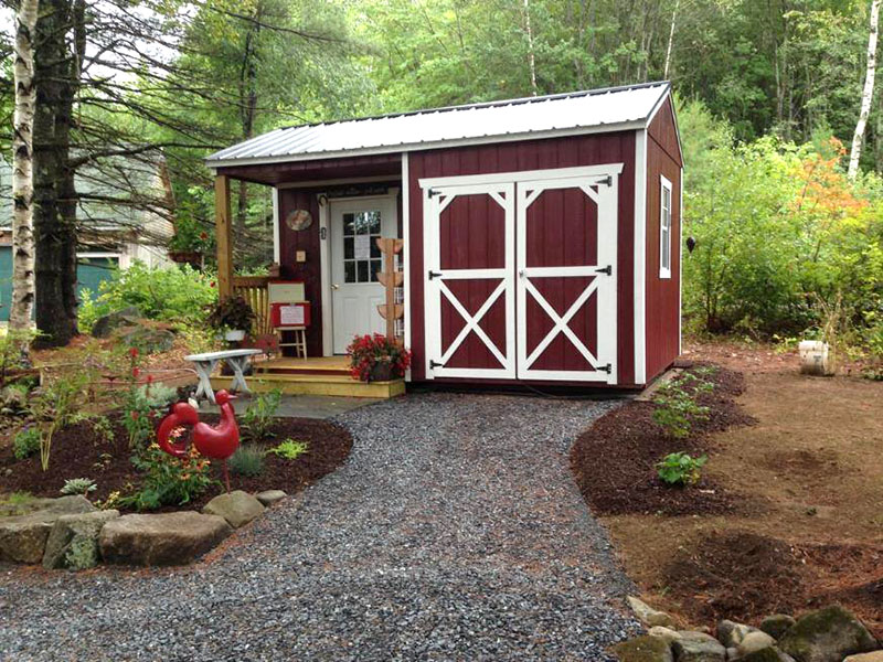 old hickory front porch shed for sale