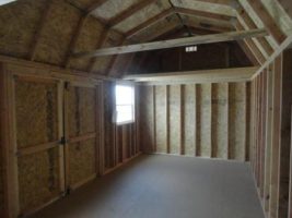 Old Hickory Sheds 10'x20' Side Lofted Barn Inside View