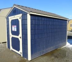 Old Hickory Sheds 8'x12' Economy Utility Shed Painted Blue Side View