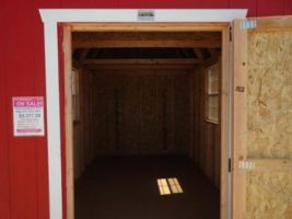 Old Hickory Sheds 8'x12' Lofted Barn Door View