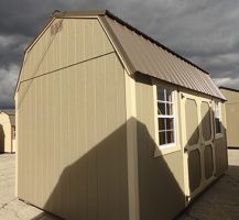 Old Hickory Sheds 10x16 Side Lofted Barn Painted Navajo Side View