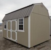 Old Hickory Sheds 10x16 Side Lofted Barn Painted Clay Side View