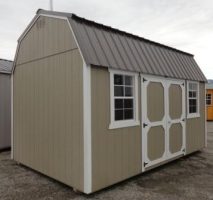 Old Hickory Sheds 10x16 Side Lofted Barn Painted Clay Side View