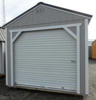 Old Hickory Sheds 10'x20' Utility Garage Painted Gap Gray Front View
