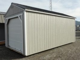 Old Hickory Sheds 10'x20' Utility Garage Painted Gap Gray Side View